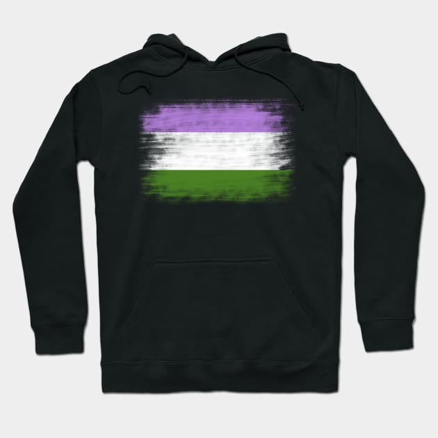 Genderqueer flag Hoodie by Alyen